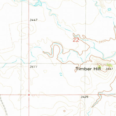 United States Geological Survey Timber Hill, MT (1980, 24000-Scale) digital map