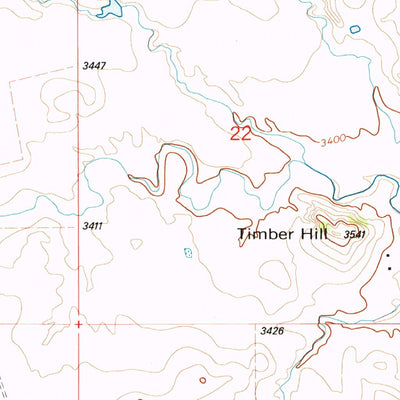 United States Geological Survey Timber Hill, MT (1993, 24000-Scale) digital map