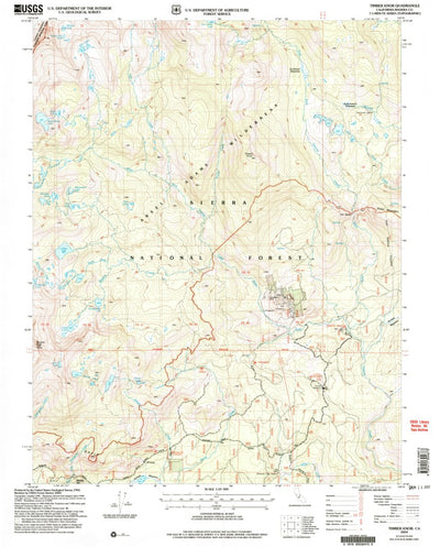 United States Geological Survey Timber Knob, CA (2004, 24000-Scale) digital map