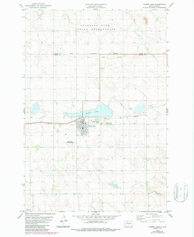 United States Geological Survey Timber Lake, SD (1978, 24000-Scale) digital map