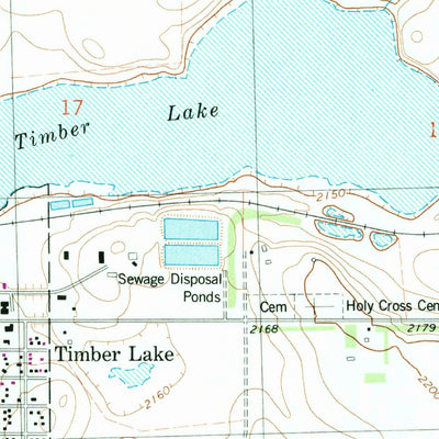United States Geological Survey Timber Lake, SD (1978, 24000-Scale) digital map