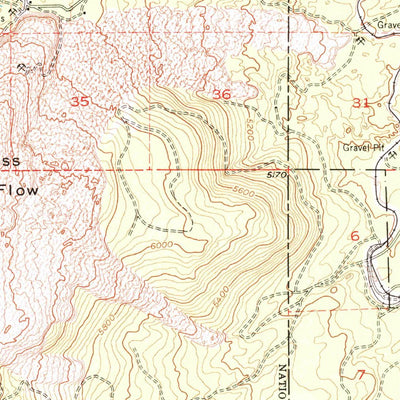 United States Geological Survey Timber Mountain, CA (1952, 62500-Scale) digital map