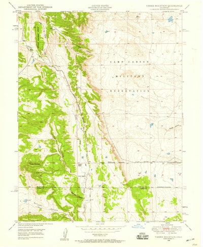 United States Geological Survey Timber Mountain, CO (1948, 24000-Scale) digital map
