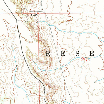 United States Geological Survey Timber Mountain, CO (1961, 24000-Scale) digital map