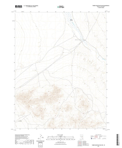 United States Geological Survey Timber Mountain Pass NW, NV (2021, 24000-Scale) digital map