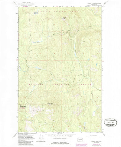 United States Geological Survey Timber Mountain, WA (1967, 24000-Scale) digital map
