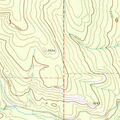 United States Geological Survey Timber Mountain, WA (1967, 24000-Scale) digital map