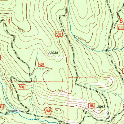 United States Geological Survey Timber Mountain, WA (1992, 24000-Scale) digital map