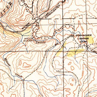 United States Geological Survey Timber, OR (1941, 62500-Scale) digital map