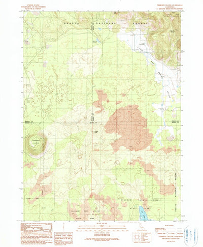 United States Geological Survey Timbered Crater, CA (1990, 24000-Scale) digital map