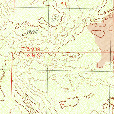 United States Geological Survey Timbered Crater, CA (1990, 24000-Scale) digital map