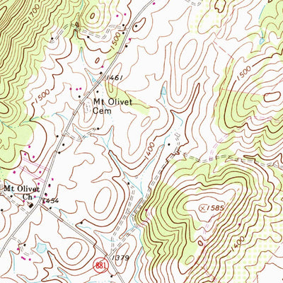 United States Geological Survey Timberville, VA (1967, 24000-Scale) digital map