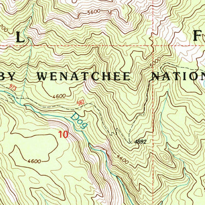 United States Geological Survey Timberwolf Mountain, WA (2000, 24000-Scale) digital map