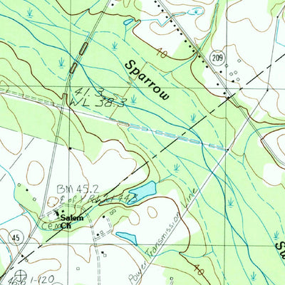 United States Geological Survey Timmonsville, SC (1986, 24000-Scale) digital map