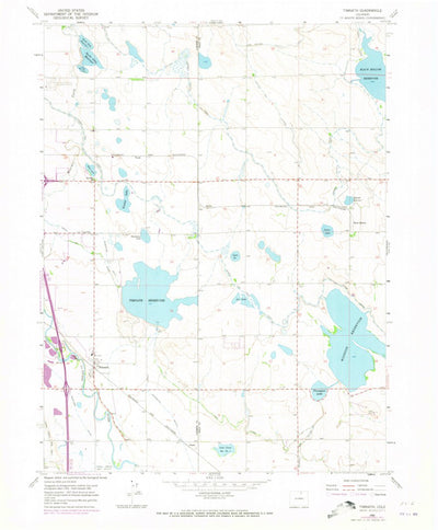 United States Geological Survey Timnath, CO (1960, 24000-Scale) digital map