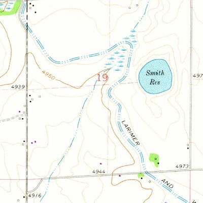 United States Geological Survey Timnath, CO (1960, 24000-Scale) digital map