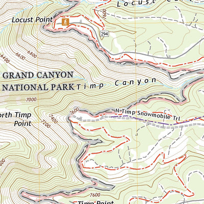 United States Geological Survey Timp Point, AZ (2021, 24000-Scale) digital map