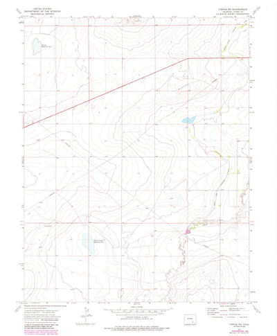 United States Geological Survey Timpas NE, CO (1972, 24000-Scale) digital map