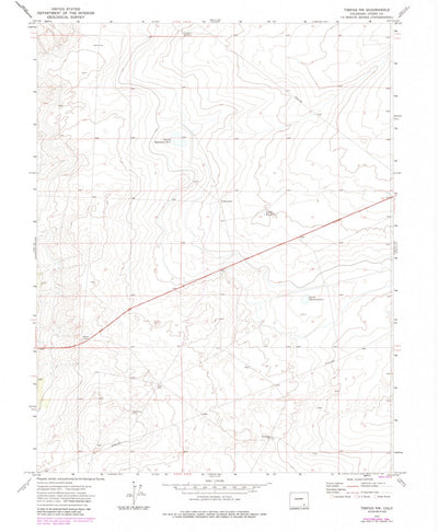 United States Geological Survey Timpas NW, CO (1972, 24000-Scale) digital map