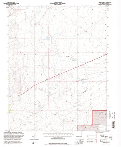 United States Geological Survey Timpas NW, CO (1996, 24000-Scale) digital map
