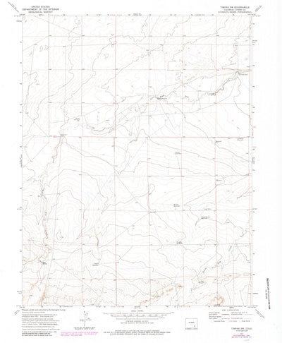 United States Geological Survey Timpas SW, CO (1972, 24000-Scale) digital map