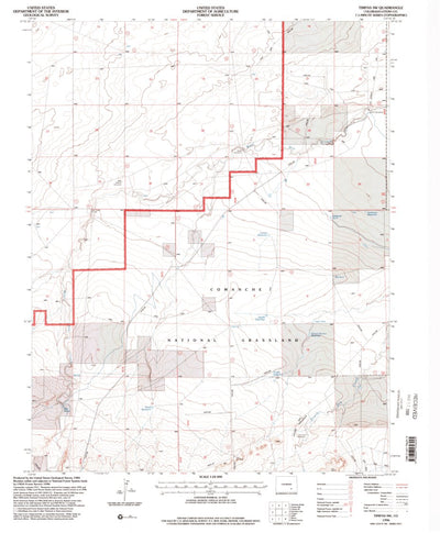 United States Geological Survey Timpas SW, CO (1996, 24000-Scale) digital map