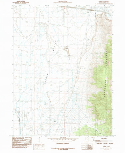 United States Geological Survey Timpie, UT (1985, 24000-Scale) digital map