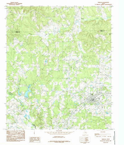 United States Geological Survey Timpson, TX (1984, 24000-Scale) digital map