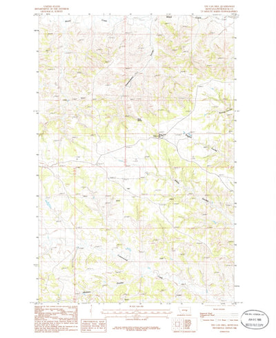 United States Geological Survey Tin Can Hill, MT (1986, 24000-Scale) digital map