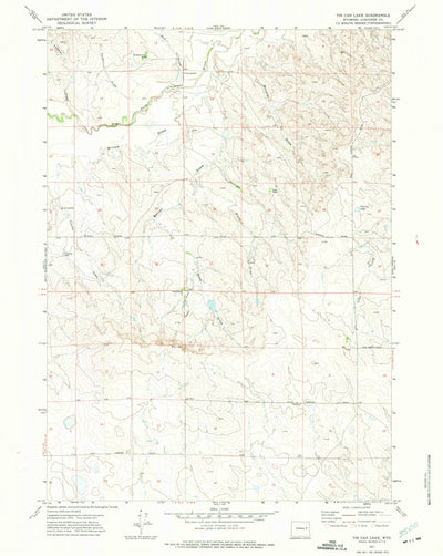 United States Geological Survey Tin Can Lake, WY (1971, 24000-Scale) digital map