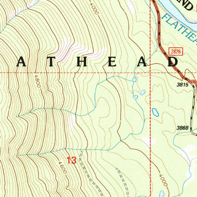 United States Geological Survey Tin Creek, MT (1994, 24000-Scale) digital map