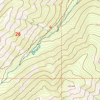 United States Geological Survey Tin Creek, MT (1994, 24000-Scale) digital map