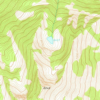 United States Geological Survey Tin Cup Lake, MT-ID (1964, 24000-Scale) digital map