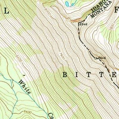 United States Geological Survey Tin Cup Lake, MT-ID (1991, 24000-Scale) digital map