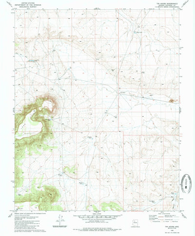 United States Geological Survey Tin House, AZ (1980, 24000-Scale) digital map