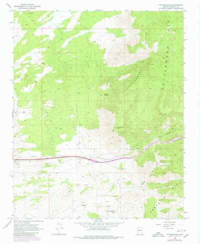 United States Geological Survey Tin Mountain, AZ (1968, 24000-Scale) digital map