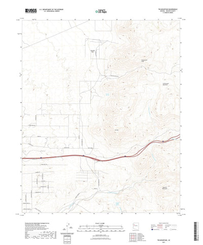 United States Geological Survey Tin Mountain, AZ (2021, 24000-Scale) digital map