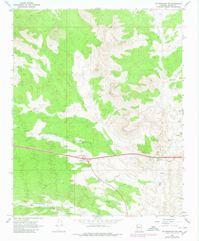 United States Geological Survey Tin Mountain NW, AZ (1968, 24000-Scale) digital map