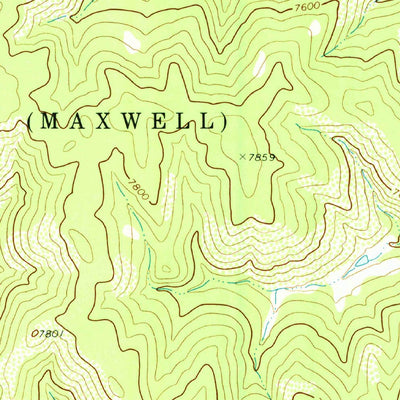 United States Geological Survey Tin Pan Canyon, NM-CO (1971, 24000-Scale) digital map