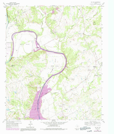 United States Geological Survey Tin Top, TX (1959, 24000-Scale) digital map
