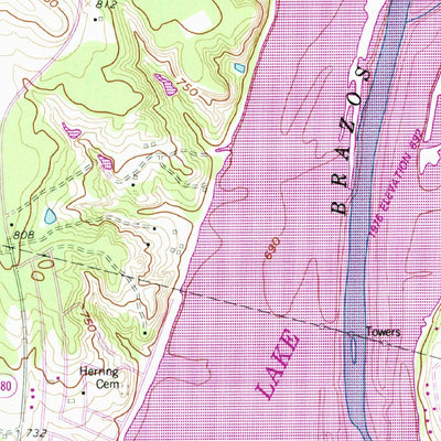 United States Geological Survey Tin Top, TX (1959, 24000-Scale) digital map