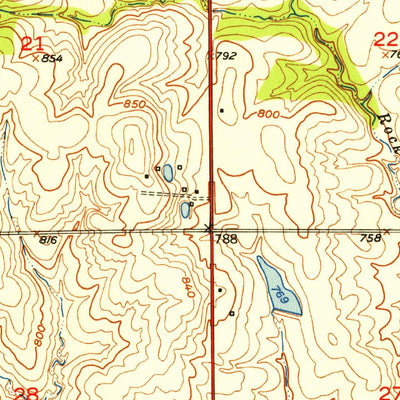 United States Geological Survey Tina, MO (1952, 24000-Scale) digital map