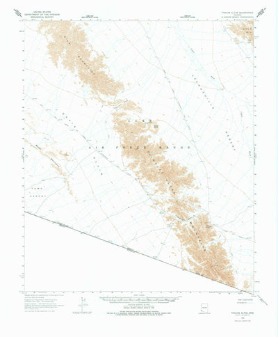 United States Geological Survey Tinajas Altas, AZ (1965, 62500-Scale) digital map