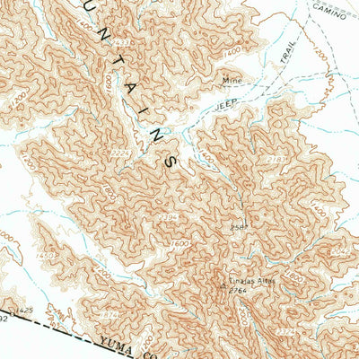 United States Geological Survey Tinajas Altas, AZ (1965, 62500-Scale) digital map