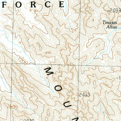 United States Geological Survey Tinajas Altas, AZ (1990, 24000-Scale) digital map