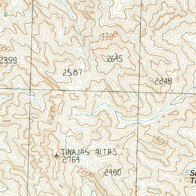 United States Geological Survey Tinajas Altas, AZ (1990, 24000-Scale) digital map