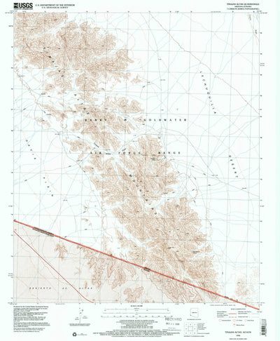 United States Geological Survey Tinajas Altas, AZ (1996, 24000-Scale) digital map