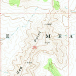 United States Geological Survey Tincanebitts Point, AZ (1971, 24000-Scale) digital map