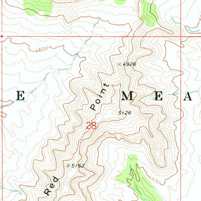United States Geological Survey Tincanebitts Point, AZ (1971, 24000-Scale) digital map