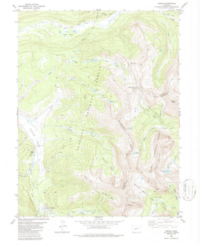 United States Geological Survey Tincup, CO (1982, 24000-Scale) digital map